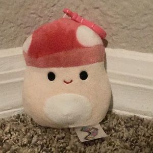 Malcom Squishmallow Clip (mushroom)